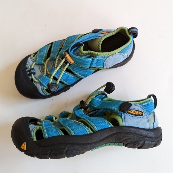 Keen Big Kids Sandals Blue Green Unisex Boys Girls 2 - Picture 4 of 10